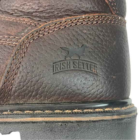 Red Wing Irish Setter Work Boots Mens 7 Brown Leather 83624 Safety Steel Toe - Picture 6 of 10